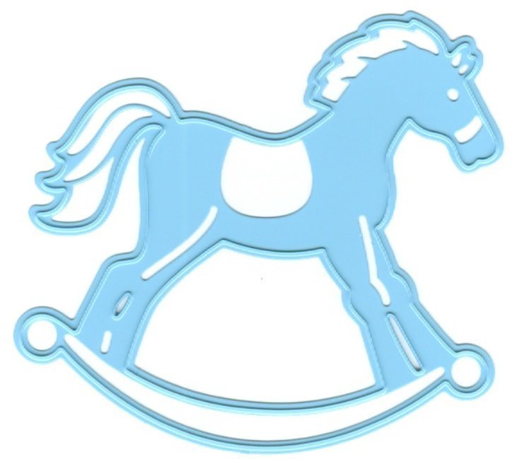 Лошадка качалка трафарет