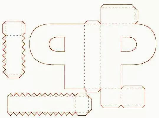 Развертка буквы р