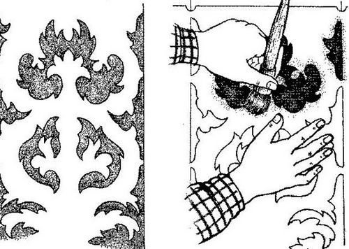 Трафарет для нанесения рисунка на стену