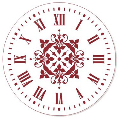 Трафареты для декора круглых часов