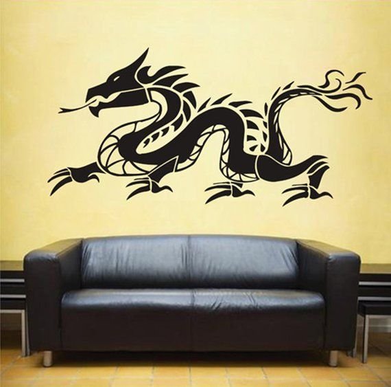 Картина дракона на стену