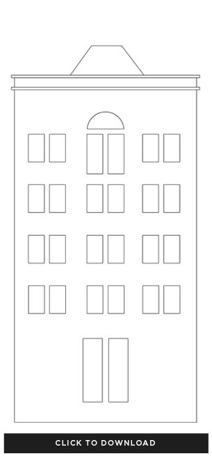 Макет домика печать