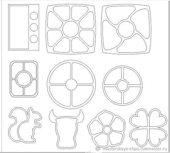 Лекала для менажниц