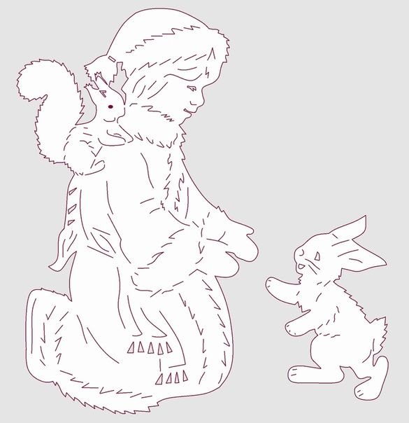 Вытынанки новогодние