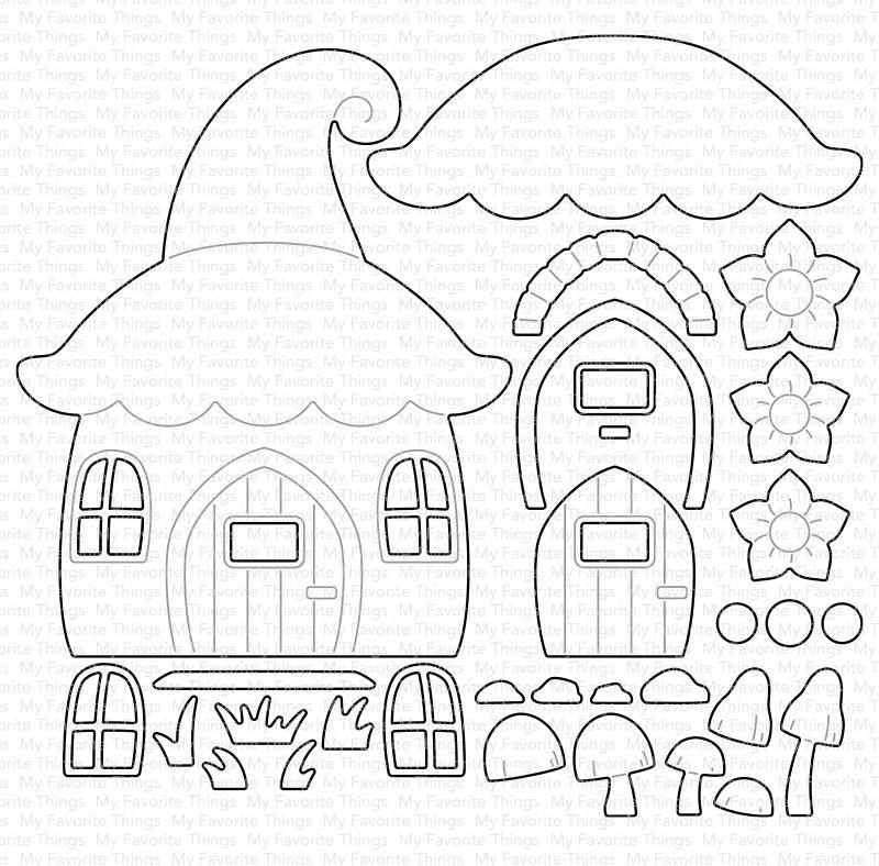 Домик гномика из фетра