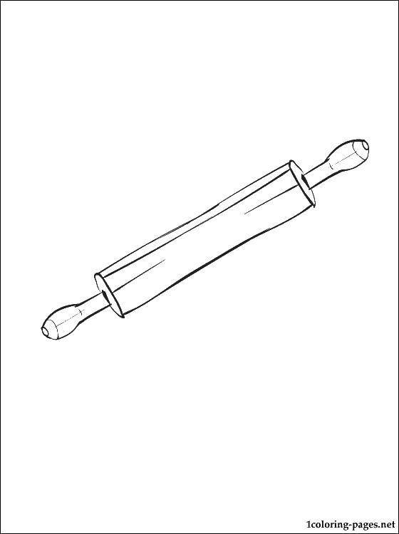 Раскраски посуда скалками