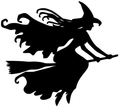 Наклейка на авто ведьма