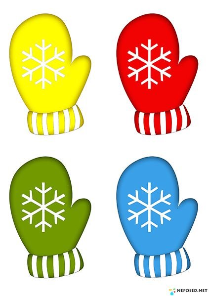 Рисование варежки