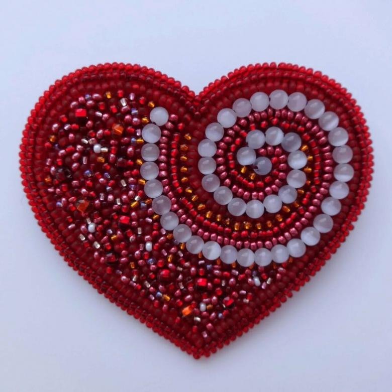 Сердце из бисера