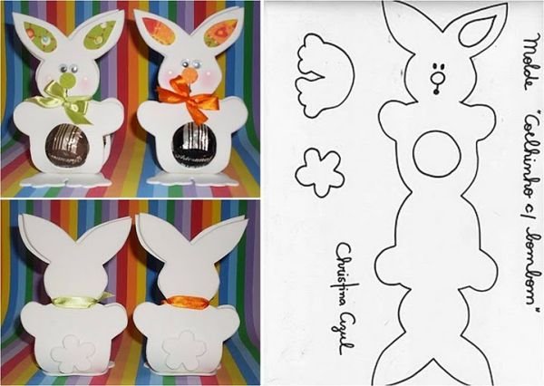 Пасхальный заяц аппликация для детей