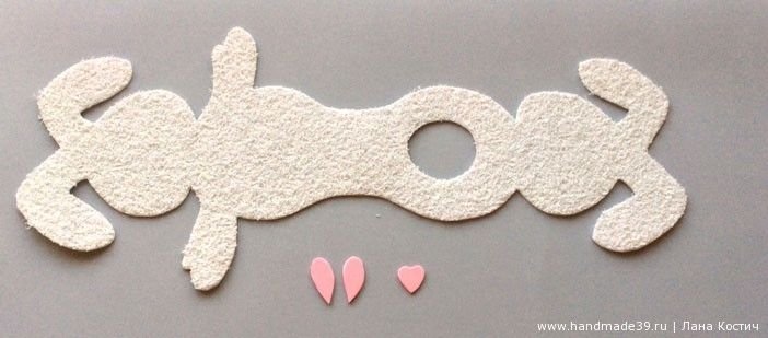 Поделка заяц из фоамирана