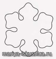 Трафареты для имбирных пряников Снежинка