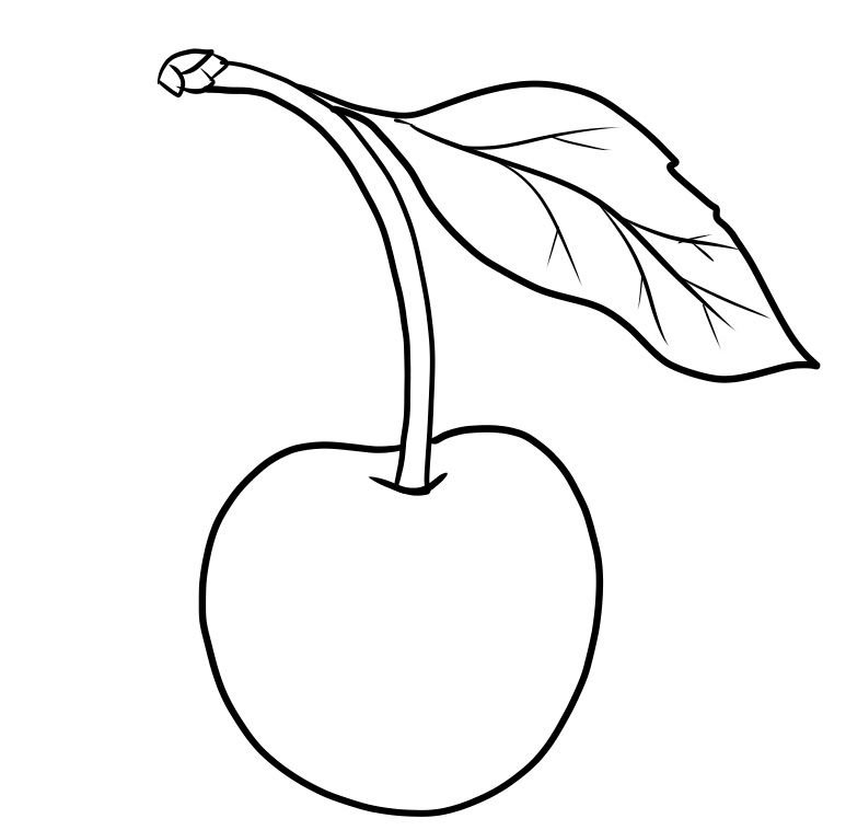 Раскраска черешня