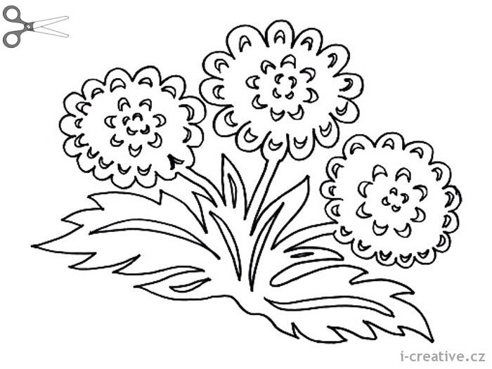 Вытынанки весенние цветы