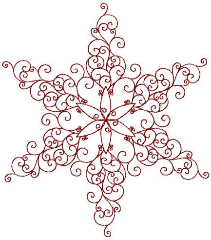 Снежинка из джута схема