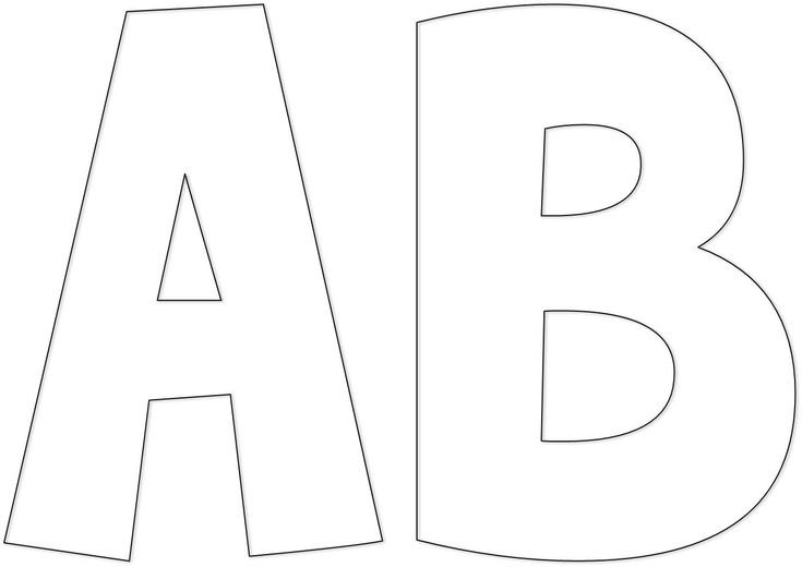 Трафарет букв для вырезания