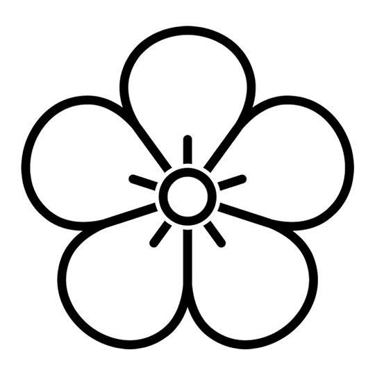 Трафарет цветочка