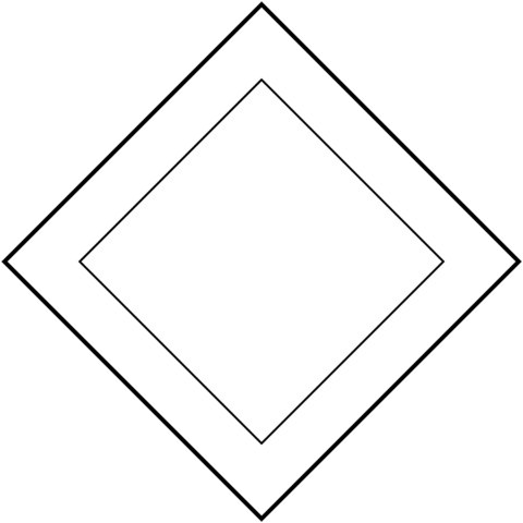 Белый ромб знак ПДД