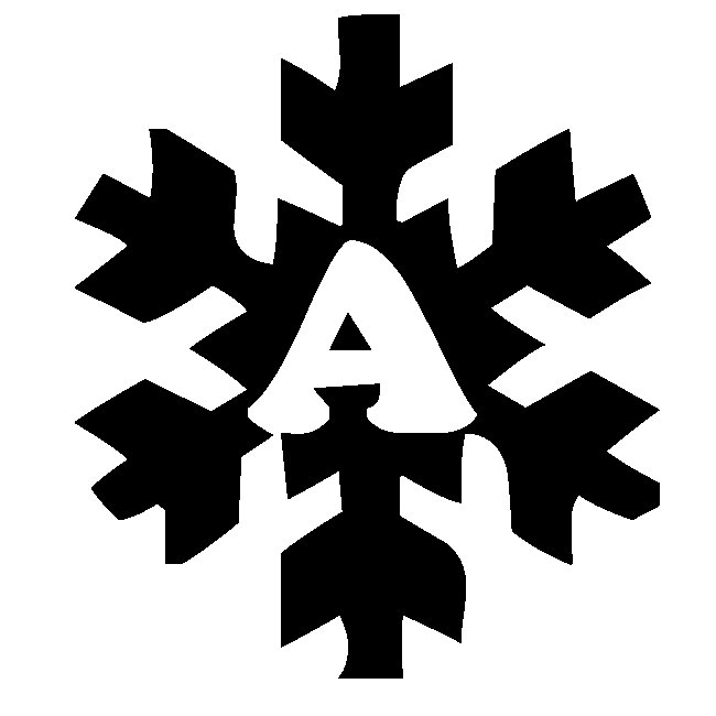 Снежинки с буквами