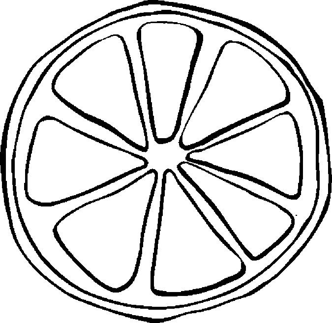 Апельсин раскраска