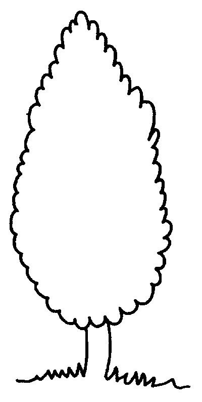 Дерево раскраска для малышей