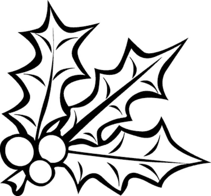 Омела трафарет