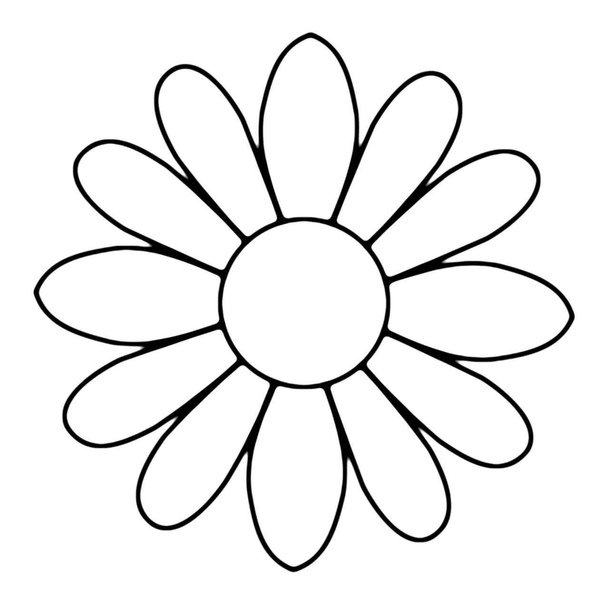 Ромашка трафарет