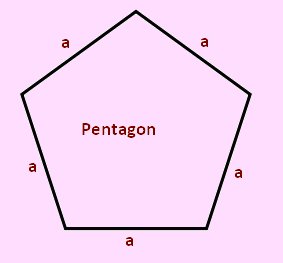 Стороны пятиугольника
