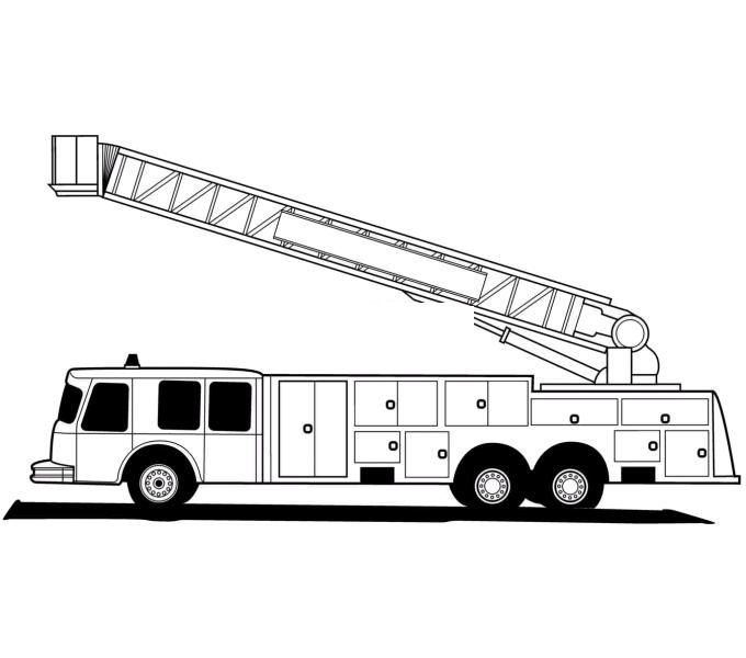Раскраски для мальчиков пожарная машина