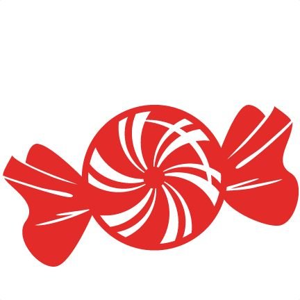 Новогодняя конфета трафарет