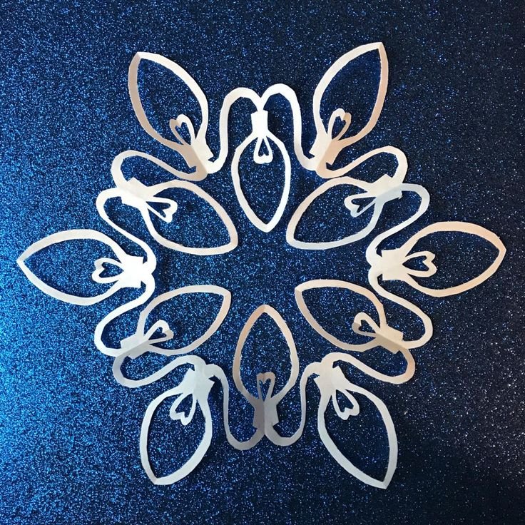 Снежинки из джута