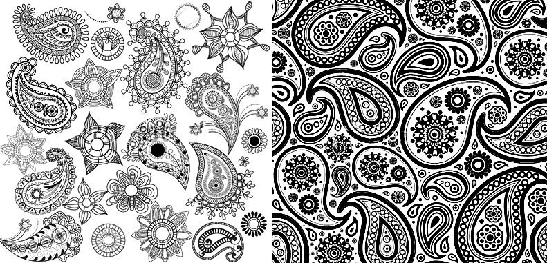 Турецкий огурец узор