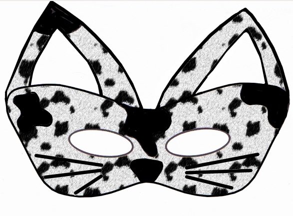 Трафарет маски для лица