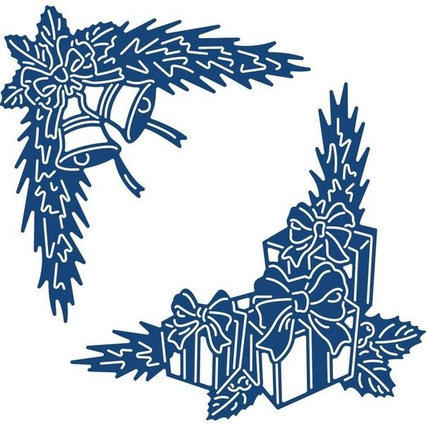 Новогодние композиции вырезать