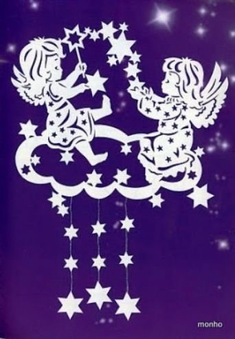 Украшение окон на новый год из бумаги