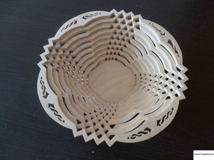 Тарелка для фруктов из фанеры