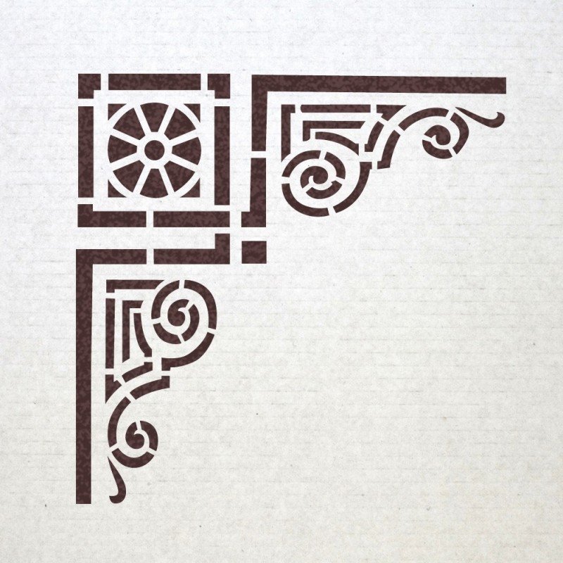 Трафаретные узоры на стены