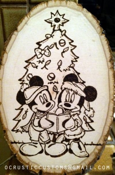 Выжигание новый год