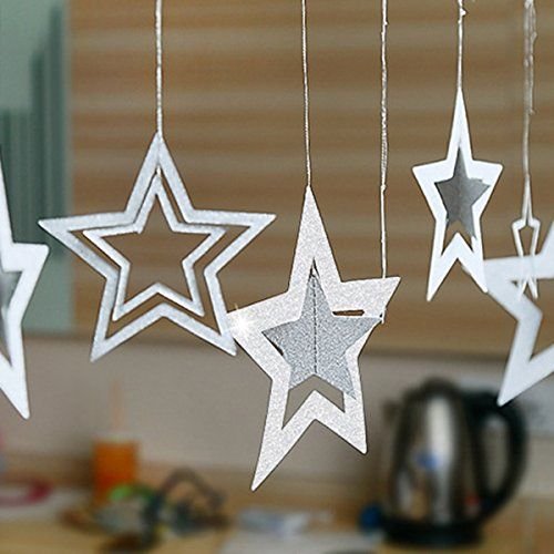 Новогоднее украшение подвесное звездочки