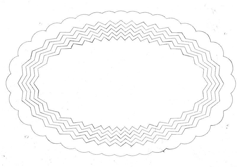 Трафарет тарелки для выпиливания