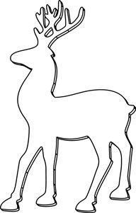 Трафарет "олени"