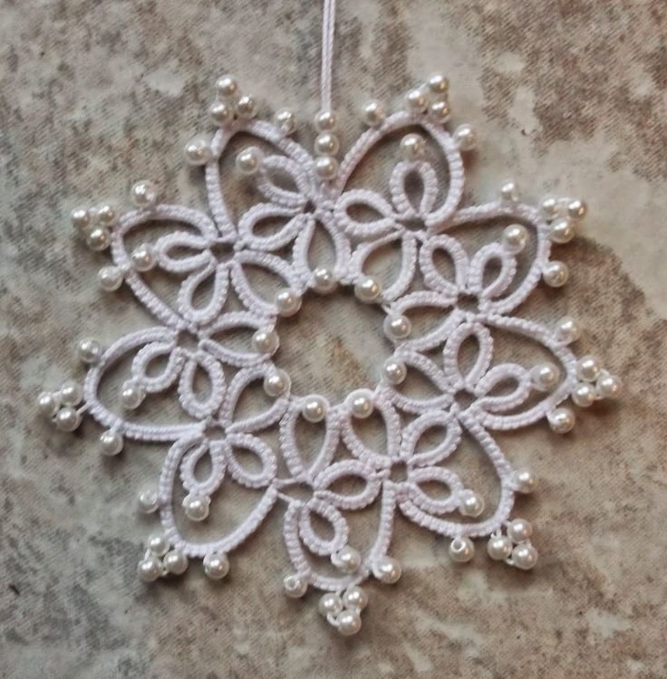 Снежинка филигрань