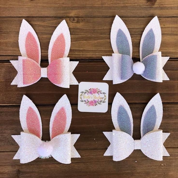 Бантики зайчики из фоамирана