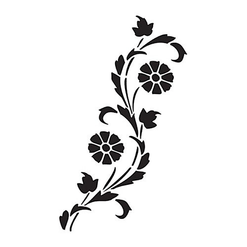 Трафареты цветов для декора