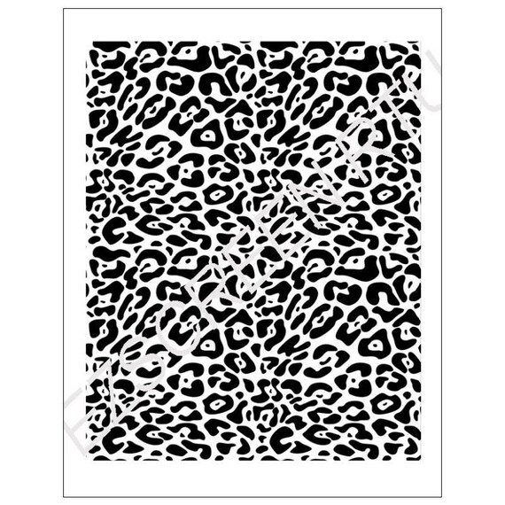 Пятна леопарда трафарет