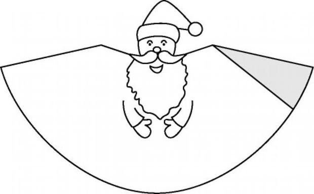 Дед Мороз из конуса бумаги