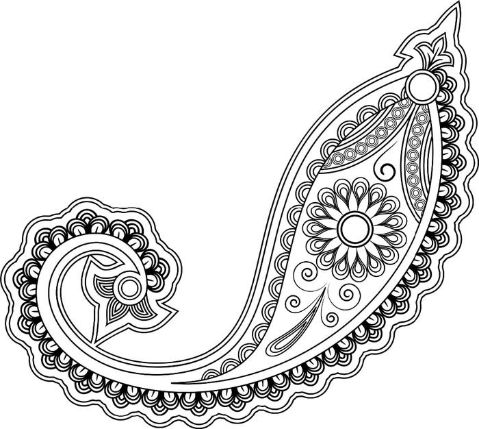 Турецкий огурец узор