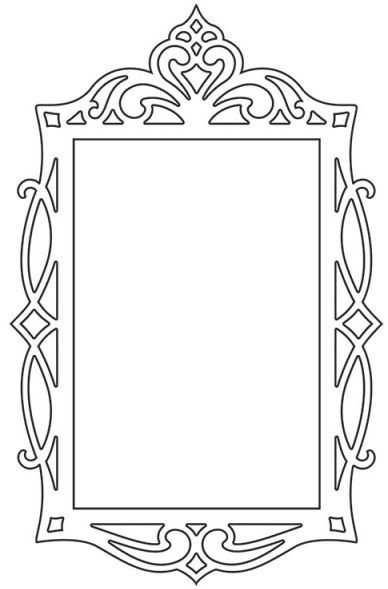 Рамка трафарет