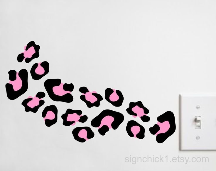 Леопардовый принт с наклейками