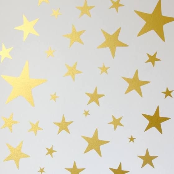 Фон золото звезды на белом